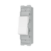 BG GridLite Evolve Gloss White 20A 16AX 2 Way Single Pole Switch Module MPCDW12 – angled view