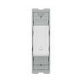 BG GridLite Evolve Gloss White 20A 2 Way Retractive Bell Symbol Switch Module MPCDW142BELL – front view