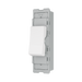 BG GridLite Evolve Gloss White 20A 2 Way Retractive Switch Module MPCDW142 – angled view