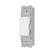 BG GridLite Evolve Gloss White 20A 1 Way Retractive Switch Module MPCDW14 – angled view