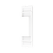 BG GridLite Evolve Gloss White Blank Module MPCDWBLNK – angled view