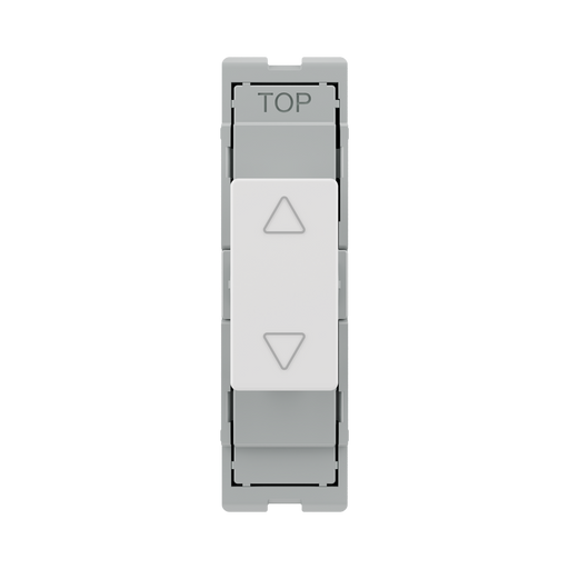 BG GridLite Evolve Gloss White Touch LED Dimmer Master Module MPCDWTDM – front view