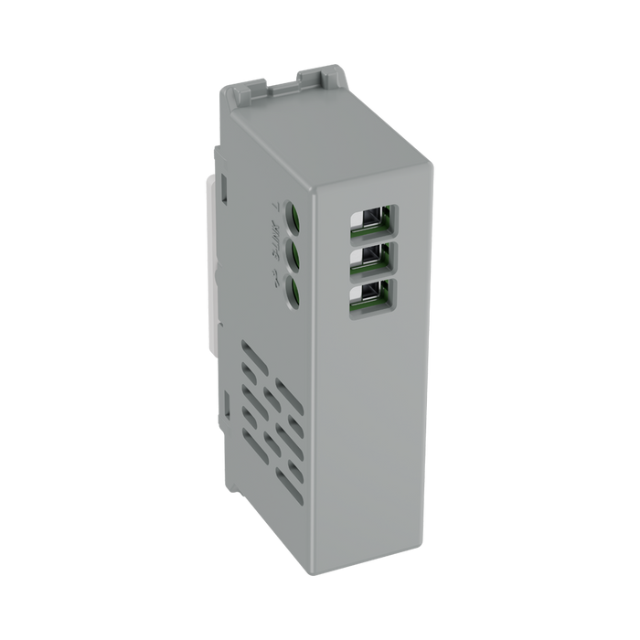 BG GridLite Evolve Gloss White Touch LED Dimmer Master Module MPCDWTDM – side view