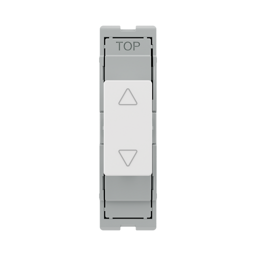 BG GridLite Evolve Gloss White Touch LED Dimmer Secondary Module MPCDWTDS – front view