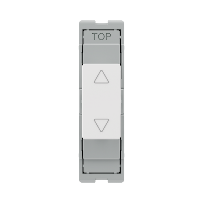 BG GridLite Evolve Gloss White Touch LED Dimmer Secondary Module MPCDWTDS – front view