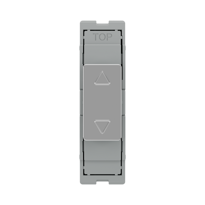 BG GridLite Polished Chrome Touch LED Dimmer Master Module MPCTDM – front view