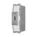 BG GridLite Polished Chrome 20W USB-C Charging Module MPCUSBC20W – angled view
