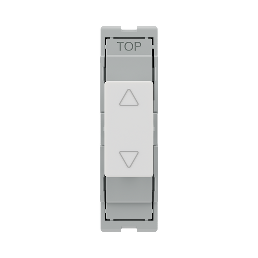BG GridLite White Moulded White Touch LED Dimmer Secondary Module MTDS – front view