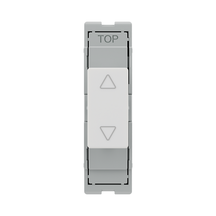 BG GridLite White Moulded White Touch LED Dimmer Secondary Module MTDS – front view