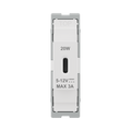 BG GridLite White Moulded White 20W USB-C Charging Module MUSBC20 – front view
