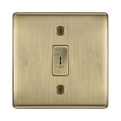 BG Nexus Metal Antique Brass Emergency Key Switch NAB12EL