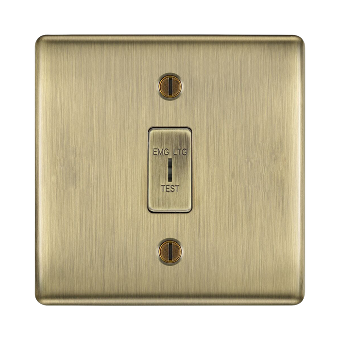 BG Nexus Metal Antique Brass Emergency Key Switch NAB12EL