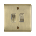 BG Nexus Metal Antique Brass Fused Fan Isolator Switch NAB15F