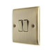 BG Nexus Metal Antique Brass 2G Intermediate Light Switch NAB2GINT – angled front view