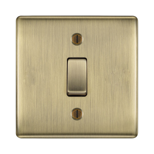 BG Nexus Metal Antique Brass 20A Double Pole Switch NAB30