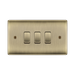 BG Nexus Metal Antique Brass 3G Intermediate Combination Switch