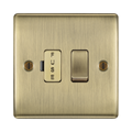 BG Nexus Metal Antique Brass 13A Switched Spur NAB50