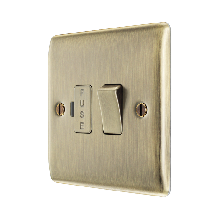 BG Nexus Metal Antique Brass 13A Switched Spur NAB50