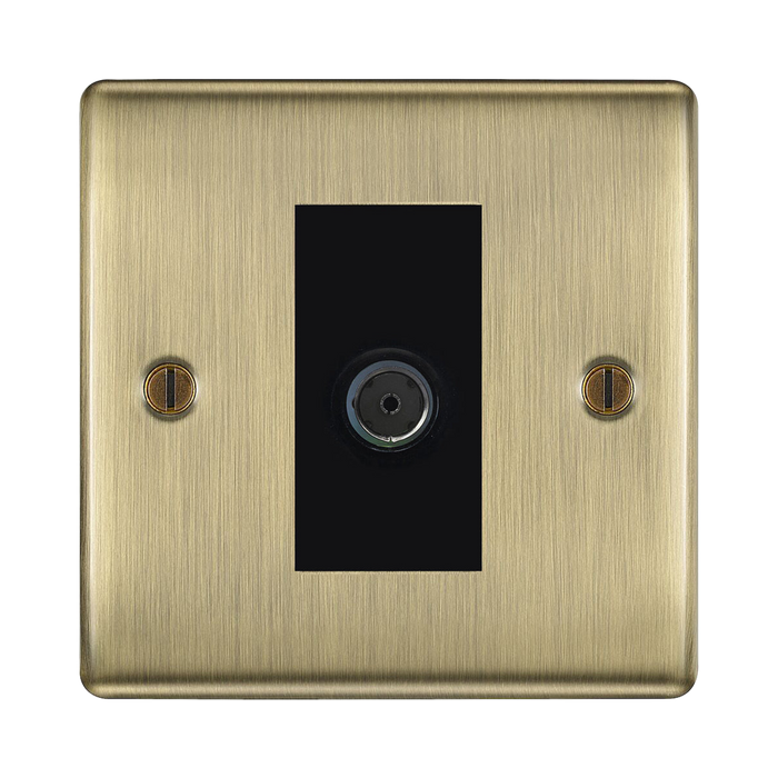 BG Nexus Metal Antique Brass Co-axial Socket NAB60B