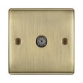 BG Nexus Metal Antique Brass Co-axial Socket NAB60