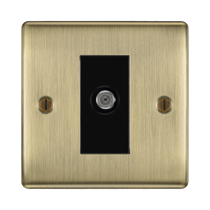 BG Nexus Metal Antique Brass Satellite Socket NAB64B