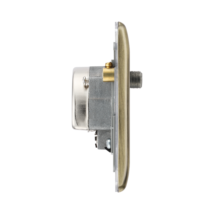 BG Nexus Metal Antique Brass TV/FM/SAT Socket NAB67B