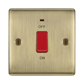 BG Nexus Metal Antique Brass 45A Cooker Switch NAB74