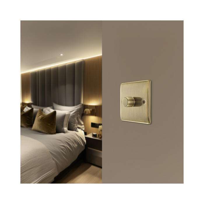 BG Nexus Metal Antique Brass 1G Dimmer Switch NAB81