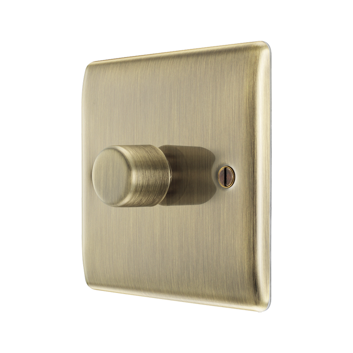 BG Nexus Metal Antique Brass 1G Dimmer Switch NAB81