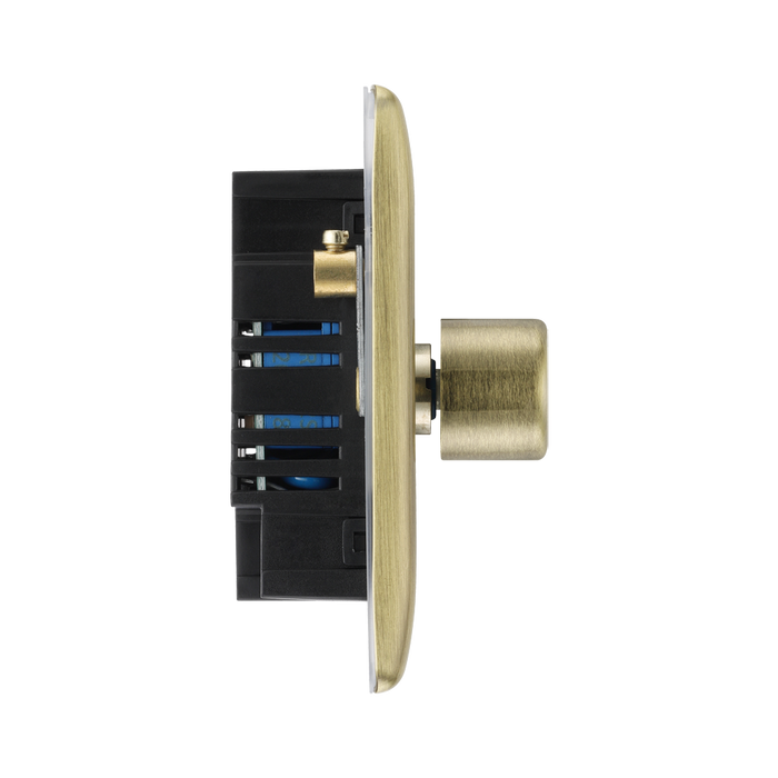 BG Nexus Metal Antique Brass 2G Dimmer Switch NAB82