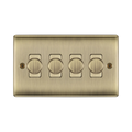 BG Nexus Metal Antique Brass 4G Dimmer Switch NAB84