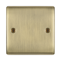 BG Nexus Metal Antique Brass Single Blank Plate NAB94