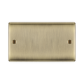 BG Nexus Metal Antique Brass Double Blank Plate NAB95