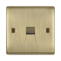 BG Nexus Metal Antique Brass Master Telephone Socket NABBTM1B