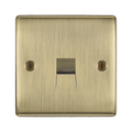 BG Nexus Metal Antique Brass Master Telephone Socket NABBTM1