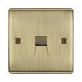 BG Nexus Metal Antique Brass Secondary Telephone Socket NABBTS1B