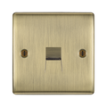 BG Nexus Metal Antique Brass Secondary Telephone Socket NABBTS1