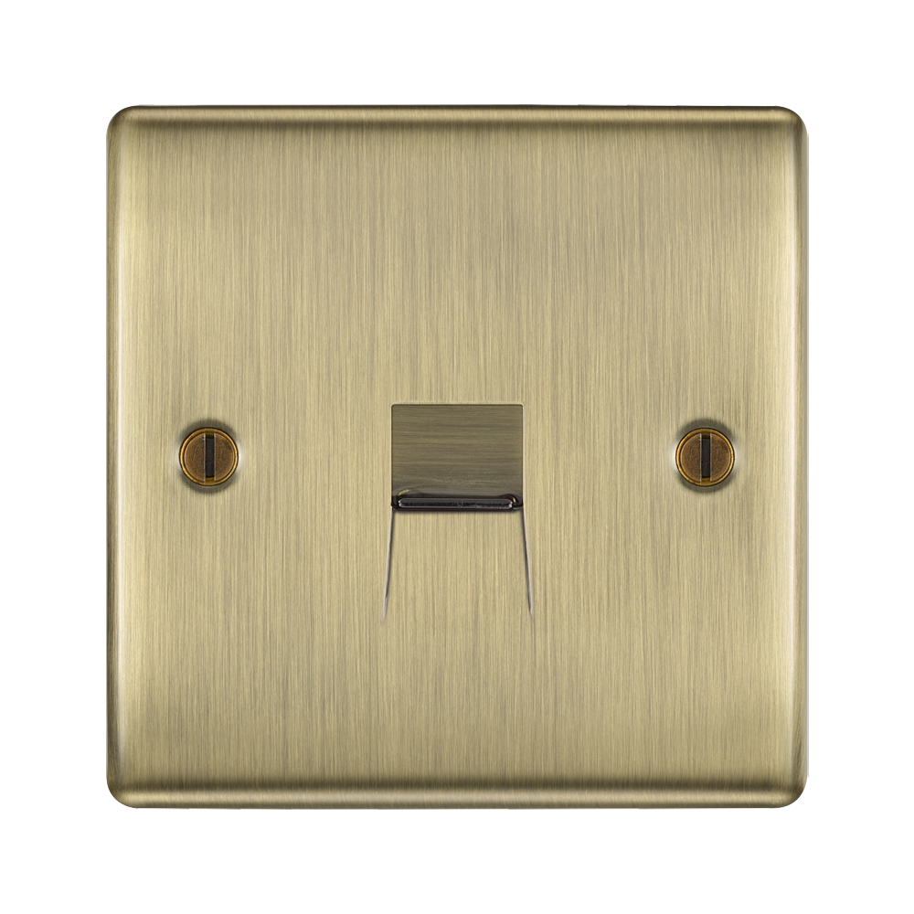 BG Nexus Metal Antique Brass Secondary Telephone Socket NABBTS1 | RS ...