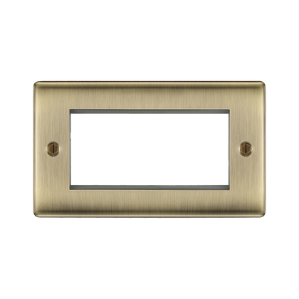 BG Nexus Metal Antique Brass 4G Euro Plate NABEMR4