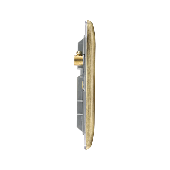 BG Nexus Metal Antique Brass 4G Euro Plate NABEMR4