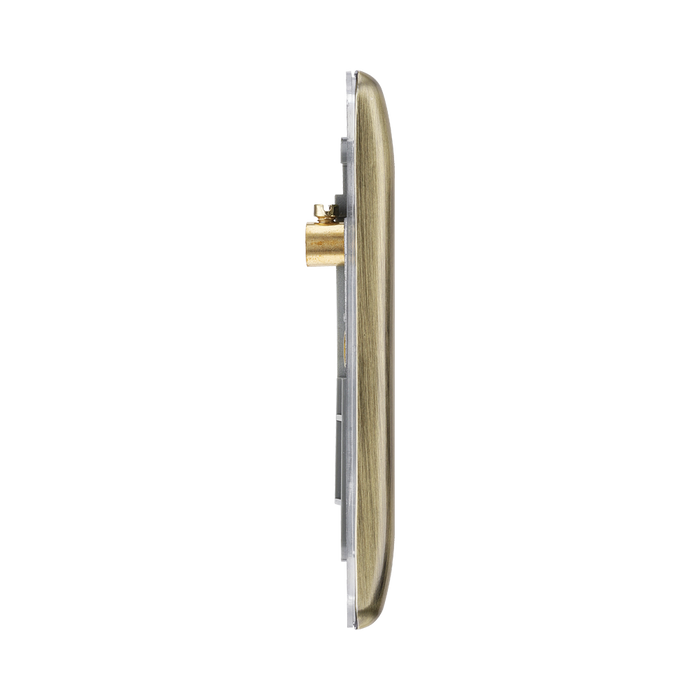 BG Nexus Metal Antique Brass 2G Euro Plate NABEMS2