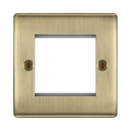 BG Nexus Metal Antique Brass 2G Euro Plate NABEMS2