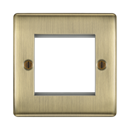 BG Nexus Metal Antique Brass 2G Euro Plate NABEMS2