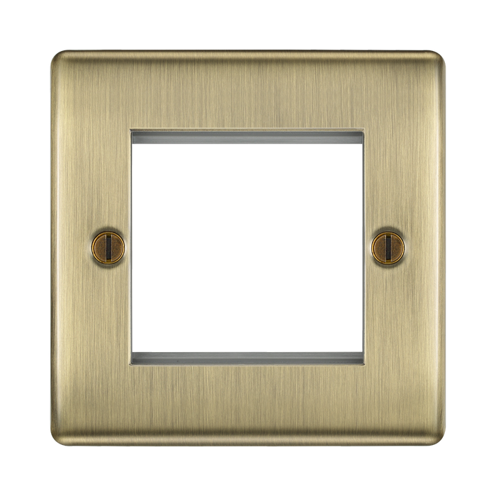 BG Nexus Metal Antique Brass 2G Euro Plate NABEMS2
