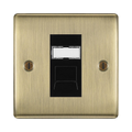 BG Nexus Metal Antique Brass RJ45 Cat6 Data Outlet NABRJ4516B