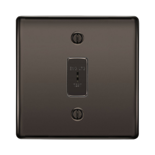 BG Nexus Metal Black Nickel Emergency Key Switch NBN12EL Available from RS Electrical Supplies