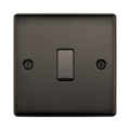 Black light switch on a white background