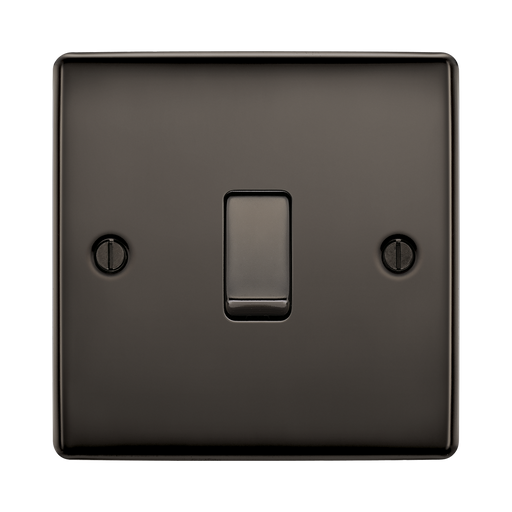 Black light switch on a white background