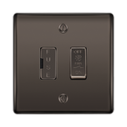 BG Nexus Metal Black Nickel Fused Fan Isolator Switch NBN15F