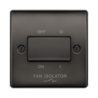 BG Nexus Metal Black Nickel Fan Isolator Switch NBN15